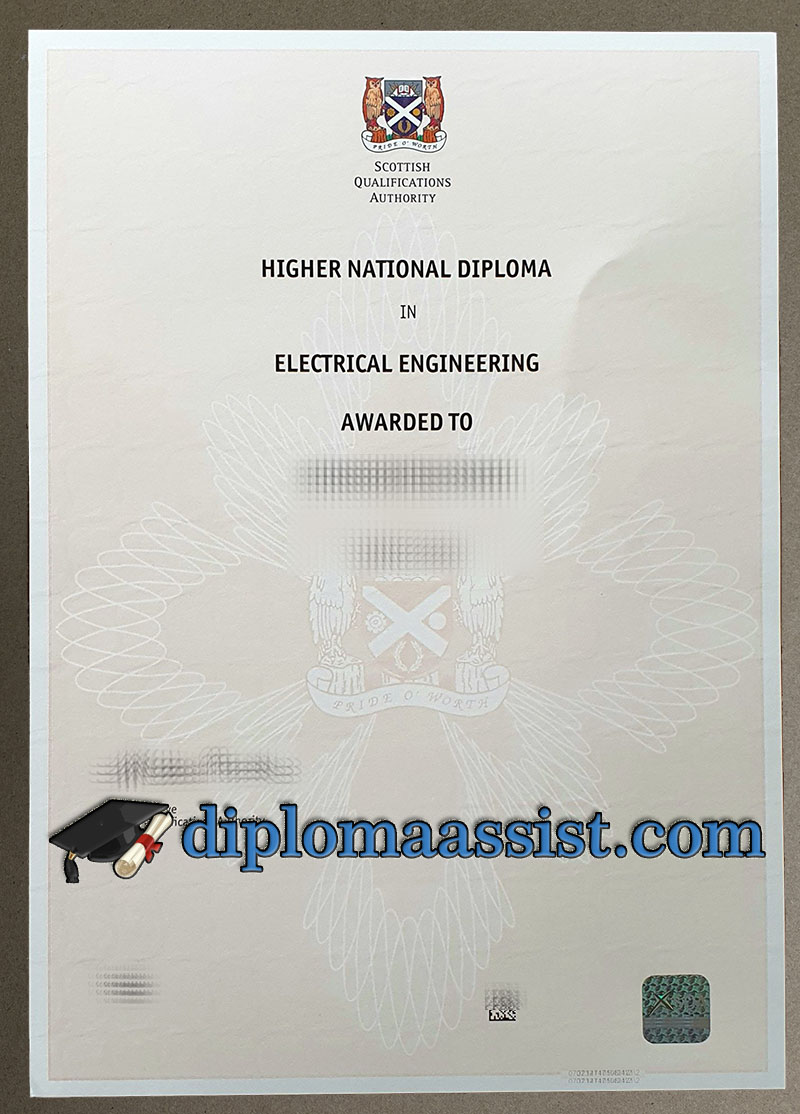 SQA Higher National diploma