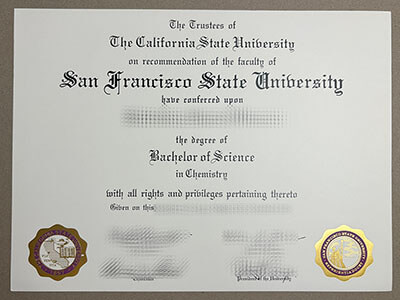fake San Francisco State University diploma
