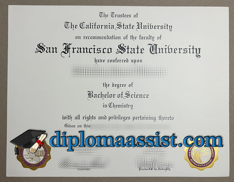 buy San Francisco State University diploma