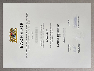 Technische Hochschule Würzburg-Schweinfurt Urkunde