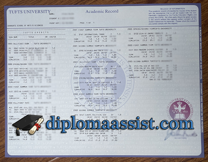 get Tufts University diploma, get Tufts University transcript online