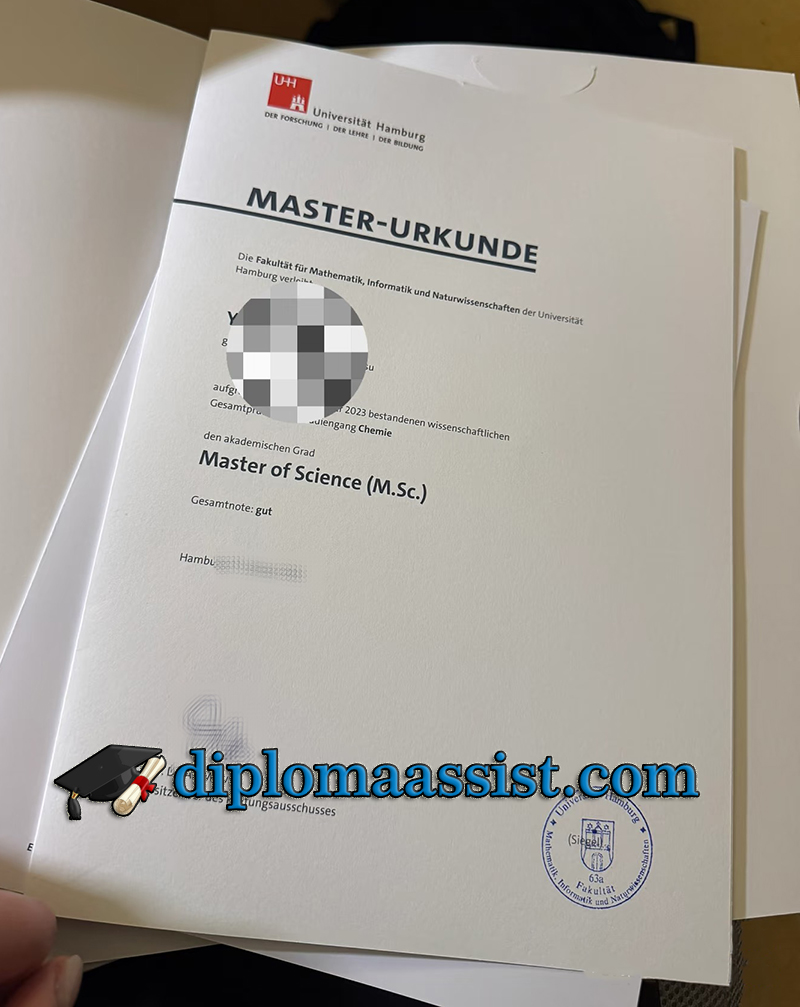 Universität Hamburg Urkunde