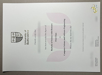 order University of Bedfordshire diploma