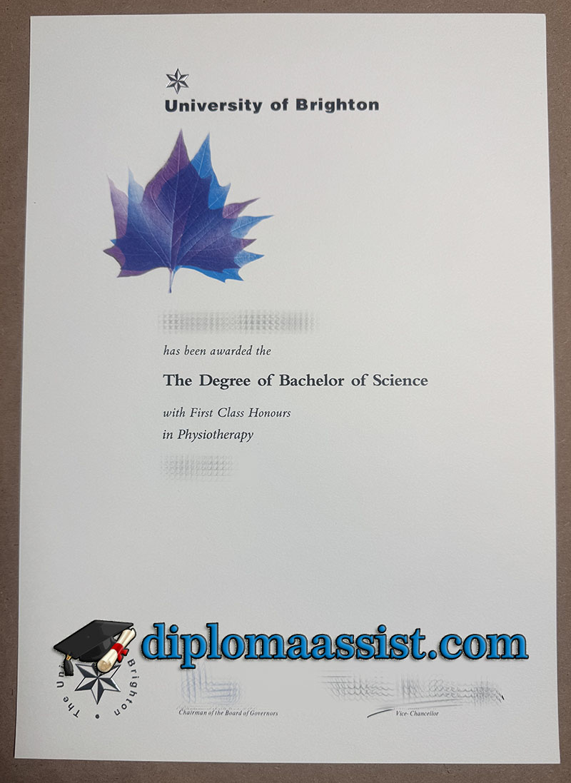 Buy University of Brighton diploma