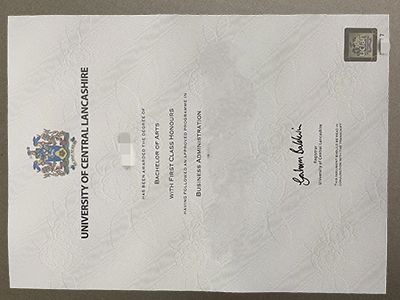 University of Central Lancashire diploma
