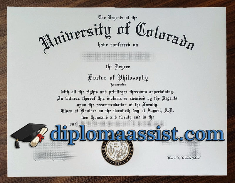 University of Colorado diploma