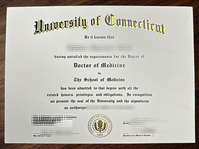 make University of Connecticut diploma