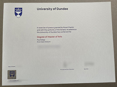 order University of Dundee diploma