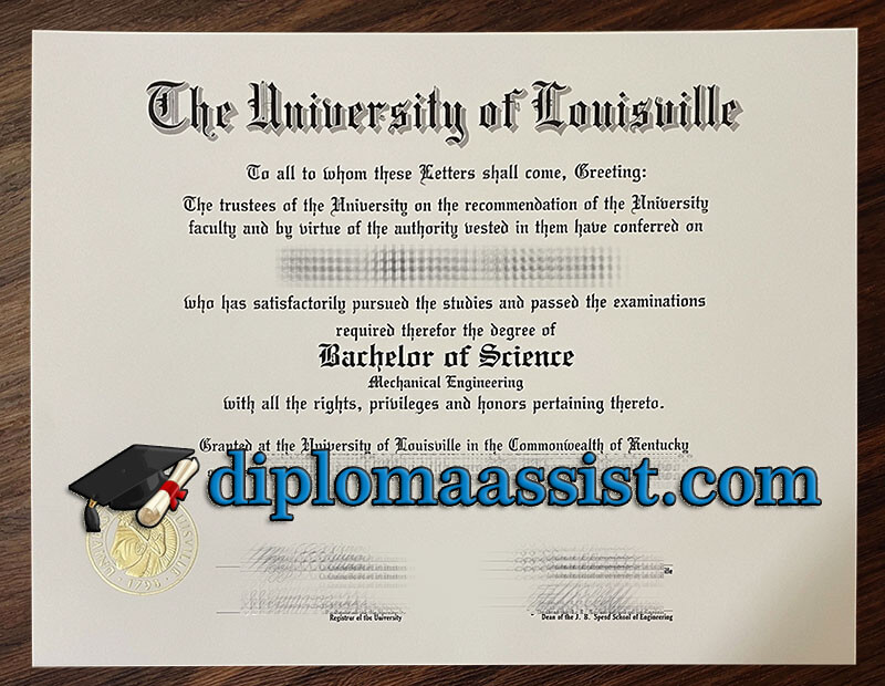 Buy University of Louisville diploma