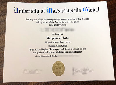 get University of Massachusetts Global diploma