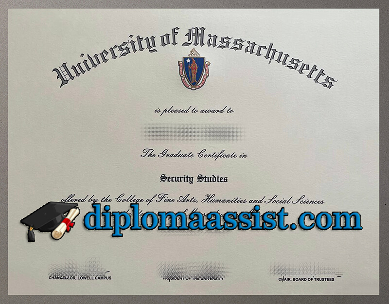 University of Massachusetts Lowell diploma