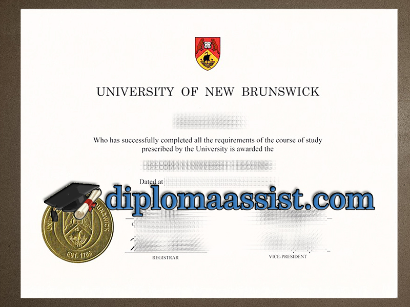 buy University of New Brunswick diploma