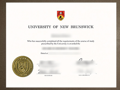 get University of New Brunswick diploma