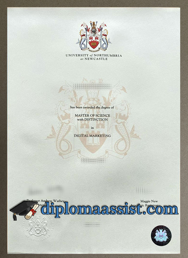 buy University of Northumbria diploma