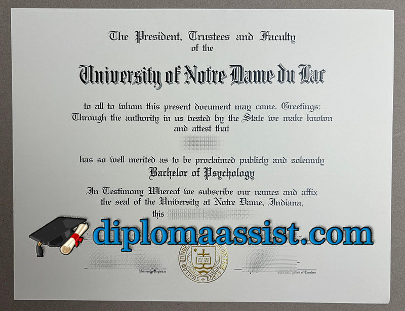 buy University of Notre Dame diploma