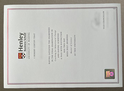 Order Henley Business School diploma