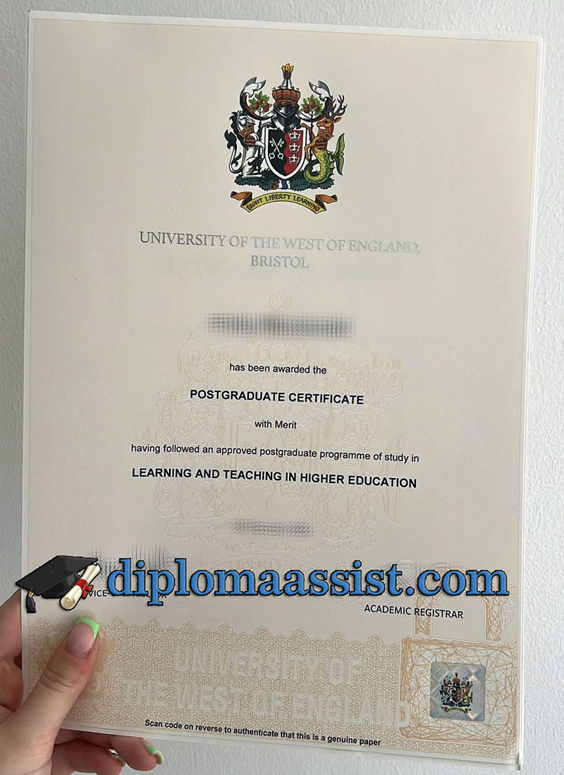 University of the West of England diploma