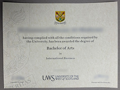 UWS diploma