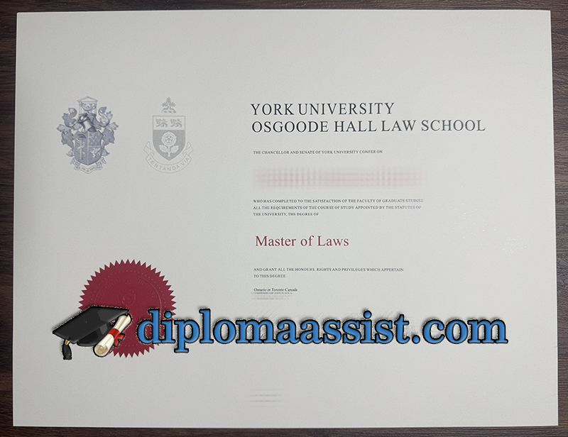 Osgoode Hall Law School diploma