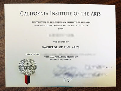 order California Institute of the Arts diploma