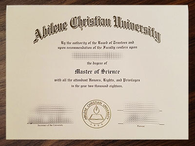fake Abilene Christian University diploma
