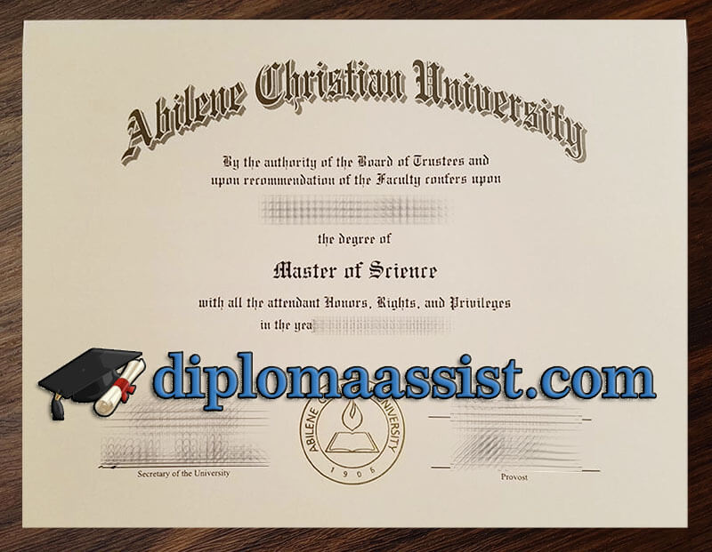 order Abilene Christian University diploma