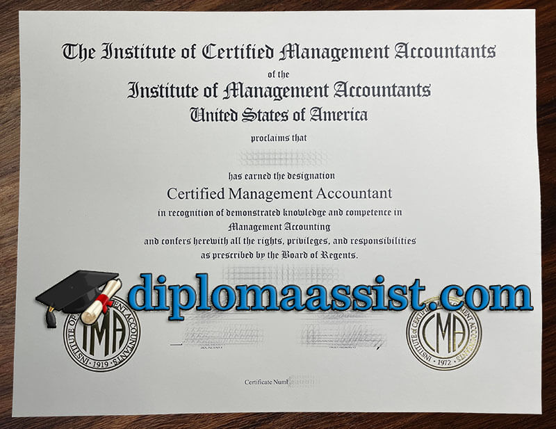 buy CMA certificate