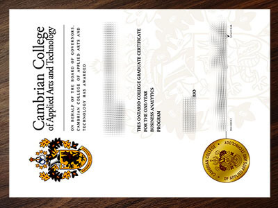 Buy Cambrian College diploma