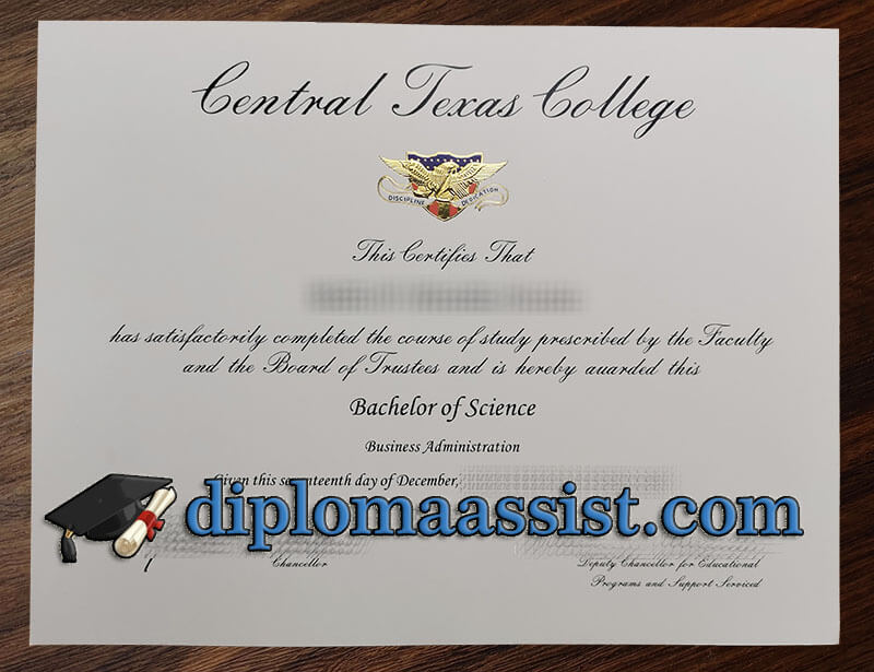 How much to order Central Texas College diploma?