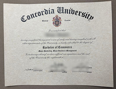 Order Concordia University diploma