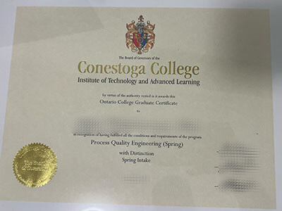 order Conestoga College diploma