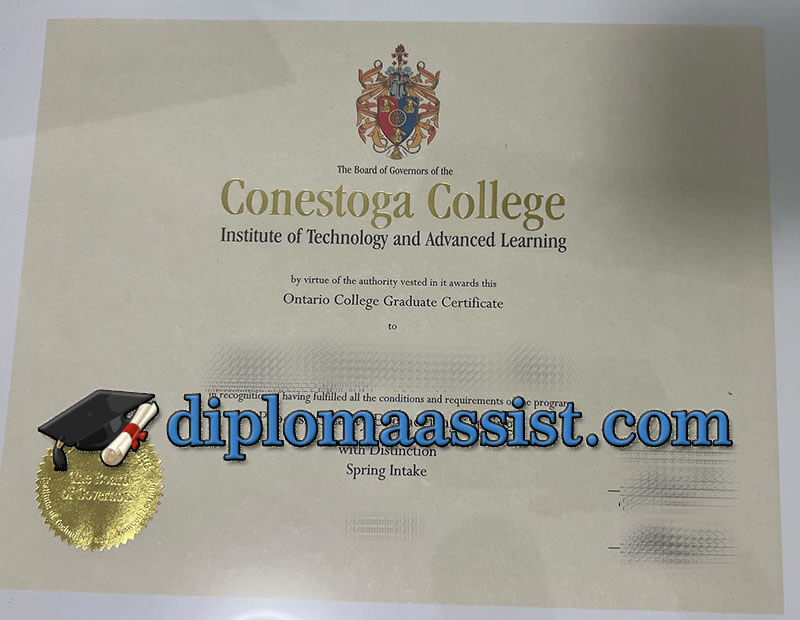 Make Conestoga College diploma