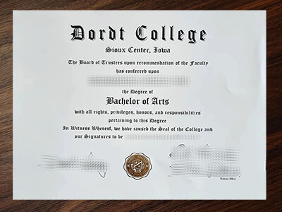 How much to order Dordt College diploma?