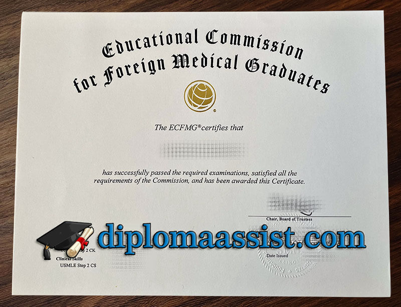 make ECFMG certificate