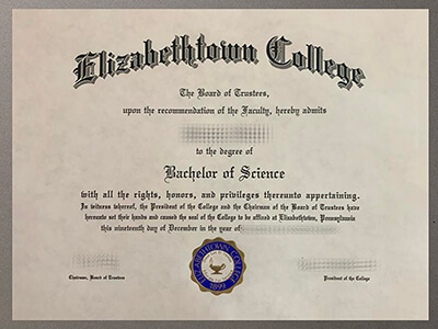 Can I order Elizabethtown College diploma?