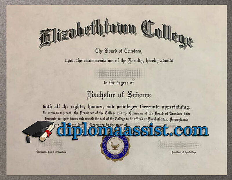 make Elizabethtown College diploma