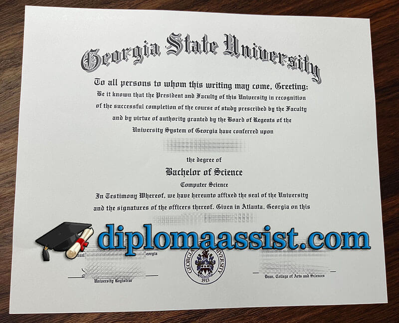 buy Georgia State University diploma