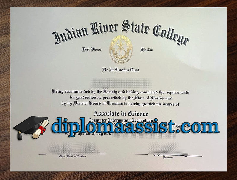 Purchase Indian River State College diploma
