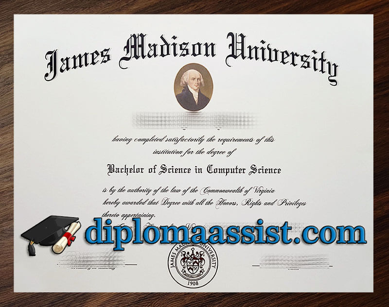 Order James Madison University diploma