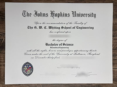 get a Johns Hopkins University diploma