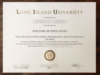 Long Island University diploma