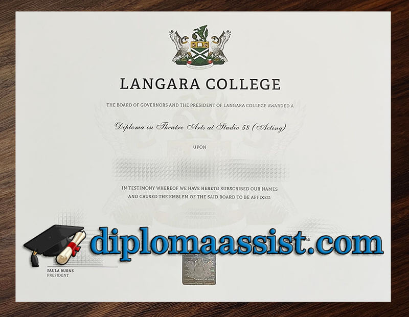 Buy Langara College diploma