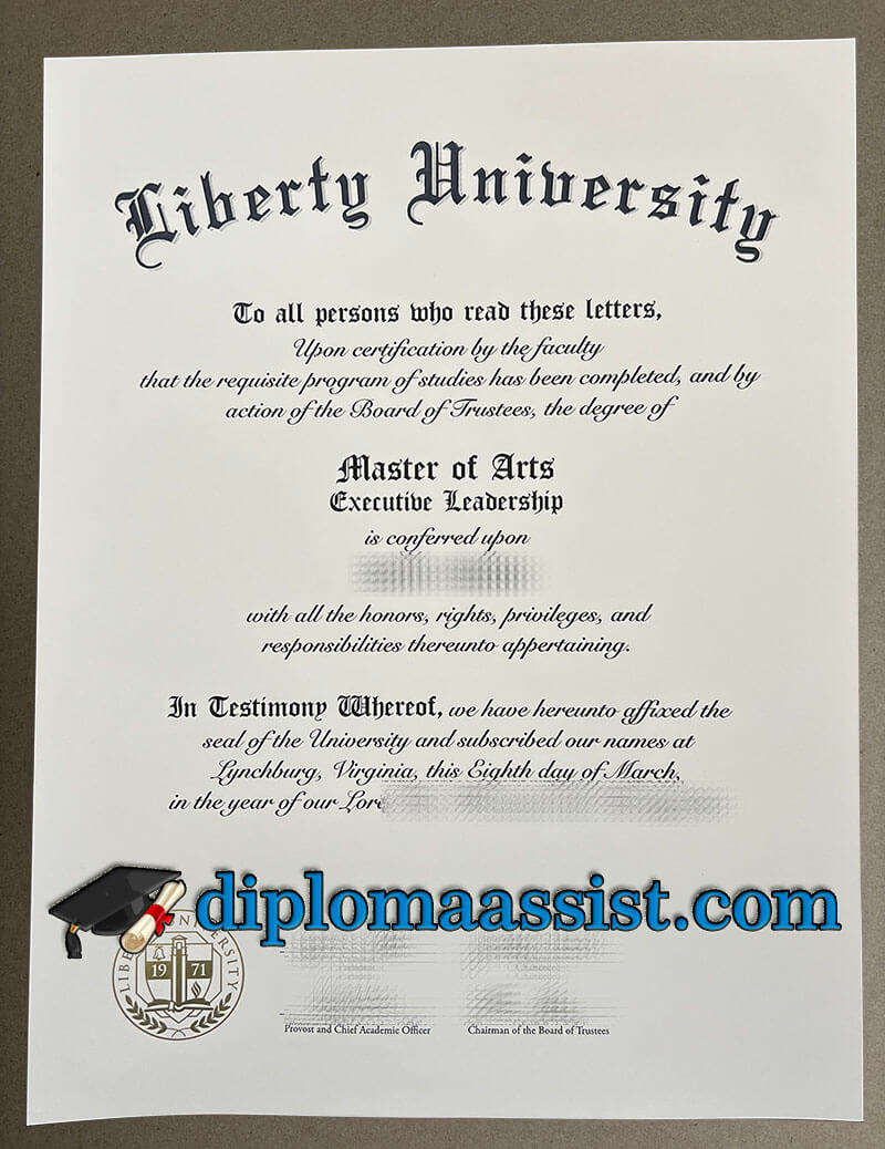 buy Liberty University diploma
