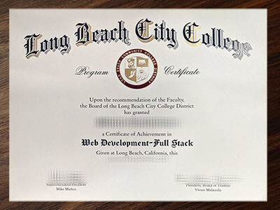 Make Long Beach City College diploma