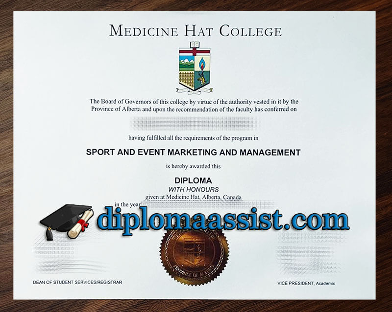 Buy Medicine Hat College diploma