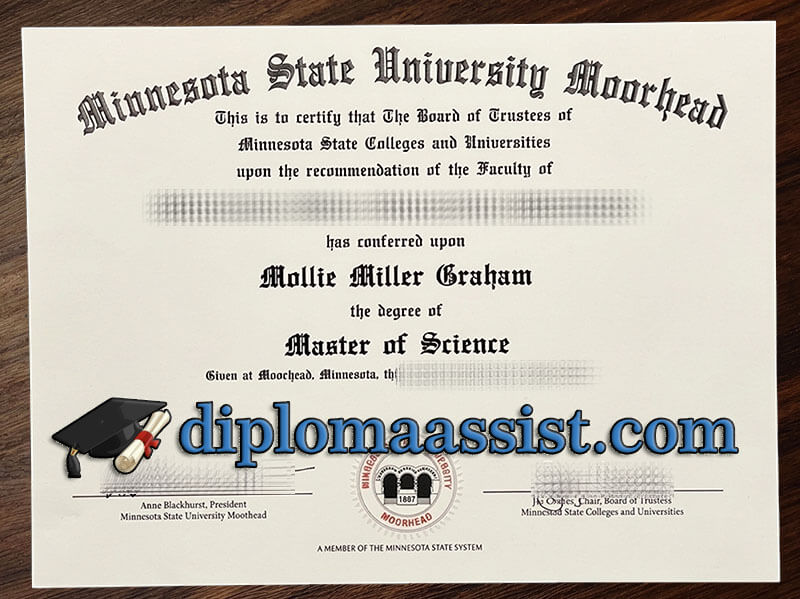 Order Minnesota State University Moorhead diploma