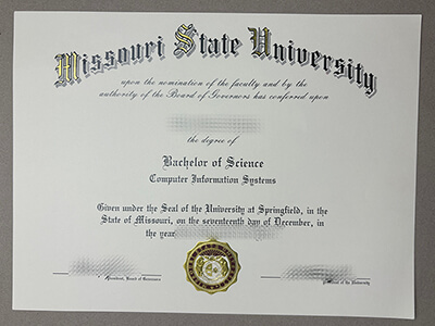 Can I order Missouri State University diploma?