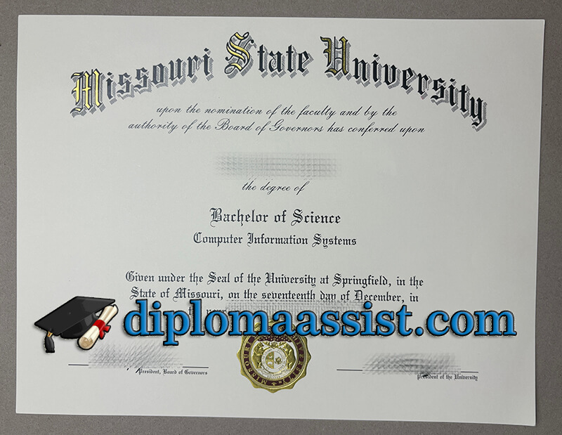 buy Missouri State University diploma