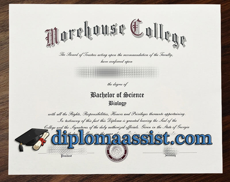 Buy Morehouse College diploma