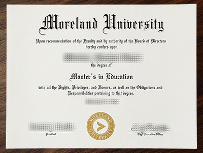buy Moreland University diploma